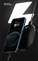 Calentador de Manos Recargable 2 en 1 con Pantalla Digital Personalizable, Banco de Energía de 3600 mAh, 3 Ajustes de Temperatura, Calentamiento Rápido, Regalo de Navidad