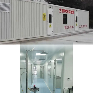 Contenedor de Laboratorio Móvil para Pruebas de Ácidos Nucleicos, Mobiliario Hospitalario Portátil, Diseño Industrial en Forma de L - Product Image 3