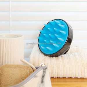 Herramienta de cuidado del cabello LOGO personalizado Depurador de cuero cabelludo Masajeador de cabeza Removedor de caspa Exfoliante de cuero cabelludo Cepillo de champú para el cabello Masajeador de cuero cabelludo - Product Image 5