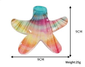กิ๊บติดผมรูปปลาดาวอะซิเตทสีสันสดใส 9 ซม. สำหรับผู้หญิง น่ารัก สไตล์ชายหาด ใช้ได้ทุกวัน - Product Image 2