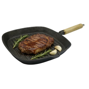 <span class=keywords><strong>ก</strong></span>ระ<span class=keywords><strong>ทะ</strong></span>เหล็<span class=keywords><strong>ก</strong></span>หล่อเคลือบพรีเมียมอเนกประสงค์แบบคลาสสิ<span class=keywords><strong>ก</strong></span> พร้อมด้ามจับไม้ตามหลักสรีรศาสตร์ - Product Image 1