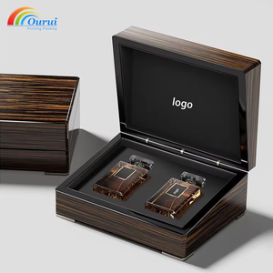 Custom Logo Lacquer Wooden <b>Watch</b> Box Rectangle Storage <b>Case</b> Gift Packaging for for Perfume Gift Packaging Luxury Display - Product Image 3