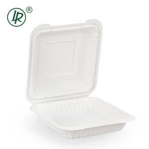 Lr loạt vỏ sò bao bì hình chữ nhật màu Trắng bản lề dùng một lần ăn trưa hộp lò vi sóng an toàn nhựa bữa ăn chuẩn bị thực phẩm <span class=keywords><strong>container</strong></span> - Product Image 4