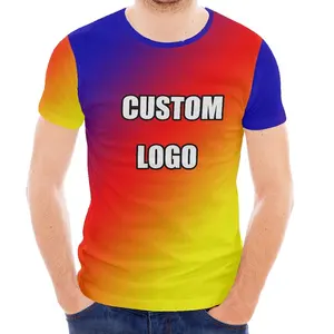 Wholesale Price plus size men's t-shirts custom logo Loose No Collar No Button Fade Fast Men's T-Shirt China Supplier DRPO