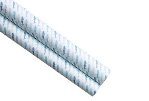 Giấy gói quà màu trắng mờ Giấy gói quà Tặng cá voi xanh đại dương xanh ngày lễ tình nhân - Product Image 4