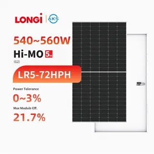 AKS Supplier Longi Solar Panel Himo 5m LR5-72HPH 540W 545W 550W 555W 560W 575W HI-MO5 182mm Mono PERC Solar Panels PV Panel