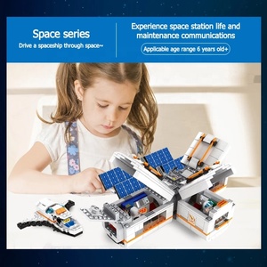 732 Uds. DIY montaje estación <span class=keywords><strong>espacial</strong></span> construcción juguete 3D plástico alienígena bloques de construcción Transbordador <span class=keywords><strong>Espacial</strong></span> modelo Kits para niños STEM - Product Image 4