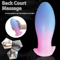 Set de Tapones Anales Súper Grandes con Forma de Huevo de Dragón, Control Eléctrico por Botón, Tapón Anal Suave para Hombres y Mujeres, Juguetes Sexuales Divertidos y Usables, SM