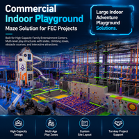 Structure de jeu intérieure commerciale certifiée CE ASTM, labyrinthe, structure sportive intérieure, toboggan, en plastique et bois, pour projets de concessionnaires