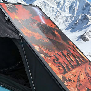 Tente de toit de voiture en fibre de carbone, coque rigide en polyester Oxford, 4 saisons, camping en plein air, ouverture automatique, tente de toit - Product Image 1