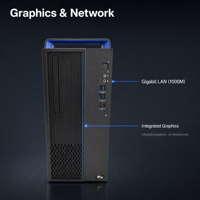 Zhaoxin KX-U6780A Octa Core 2.7GHz Desktop PC Set, RAM 16GB, SSD NVMe 512GB, GPU Terintegrasi, LAN Gigabit, Casing Kecil 8L
