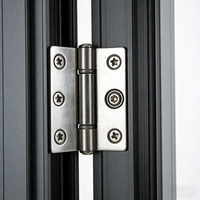 Puerta Plegable de Aluminio y Vidrio con Aislamiento Térmico y Acústico, Estilo Francés, Decorativa, para Balcón de Villa, Sala de Estar, Interior