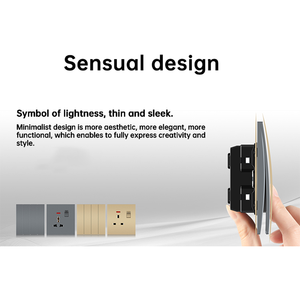 <span class=keywords><strong>Prise</strong></span> murale ultra-fine 86 pour câble d'<span class=keywords><strong>antenne</strong></span> <span class=keywords><strong>TV</strong></span> électrique, connecteur de données et de satellite pour la maison - Product Image 2