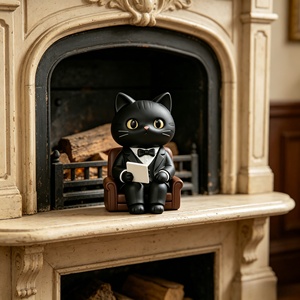 ตุ๊กตาเรซิ่นรูปแมวที่สามารถปรับแต่งได้ตามต้องการ BZY ชุดนักกฎหมาย DIY สำหรับตกแต่งบ้าน โต๊ะทำงาน ของขวัญเทศกาล - Product Image 5