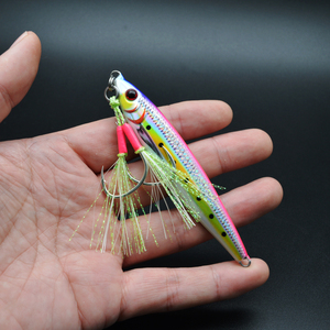 New số lượng lớn đôi hỗ trợ jigging móc chất lượng cao thép carbon biển câu cá Móc Lure Bait cá móc sáng với Epoxy - Product Image 4