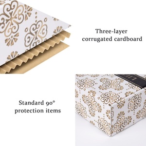 Wholesale Customization Fashion Exquisite <b>Corrugated</b> <b>Paper</b> Shipping Gift Box With Your Own Logo - Product Image 4