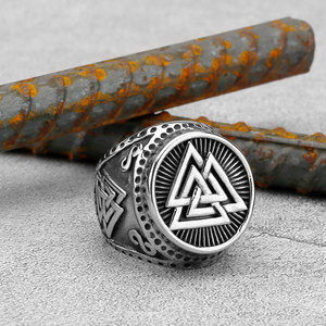 <span class=keywords><strong>Anello</strong></span> Vichingo in Acciaio Inossidabile 316L all'Ingrosso, con Lupo, Valknut, Vegvisir, <span class=keywords><strong>Albero</strong></span> <span class=keywords><strong>della</strong></span> <span class=keywords><strong>Vita</strong></span>, Ancora, <span class=keywords><strong>Anello</strong></span> Sigillo Nautico da Motociclista, Pronto per la Spedizione (RTS) - Product Image 2