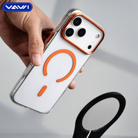 Coque magnétique antichoc haute transparence VAWI B389 pour iPhone 17 Pro Max – Étui transparent pour iPhone 17 Pro/Air