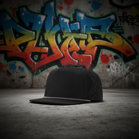Casquette de baseball imperméable personnalisée à 5 panneaux, 100% polyester, broderie 3D et motif lettres, unisexe, adulte, pour usage extérieur