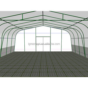 <span class=keywords><strong>Serre</strong></span> agricole en acier galvanisé avec couverture en film pour la culture de légumes et de fleurs - Product Image 3
