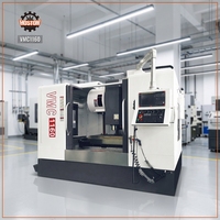 Centre d'usinage vertical CNC avec conception à colonne, machine de fraisage VMC1160 avec magazine d'outils 24T