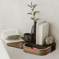 Meubles de maison chauds entrée rétro Console flottante moderne flottant en bois Table de chevet étagère tiroir monté table de chevet murale