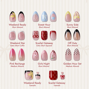 BTArtbox Faux Ongles Courts Amande Mignons 3D Designer, Vente en Gros, French Manucure, Gel Doux, Faits Main, Artificiels, à Presser, Qualité Premium - Product Image 1