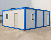 Cabine conteneur préfabriquée portable et pliable, facilement démontable pour camp minier et logement temporaire