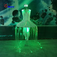Costumes de ballerine à LED Discount Price Chine pour filles adultes jupe tutu à lumière LED, robe de danse orientale à LED, blanc 1 pièce