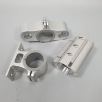 Asiento de Conexión Hueco de Aluminio Anodizado para Mecanizado CNC, Herraje Giratorio Mecánico Industrial