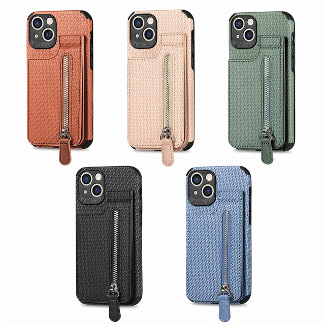 High Quality Gifts Pu Leather Wallet Zipper Case for Shockproof & Waterproof