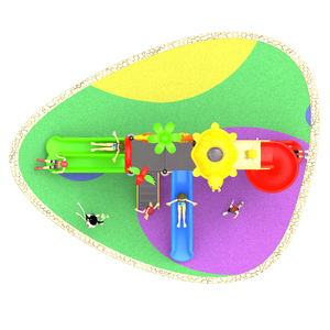 <span class=keywords><strong>Playschool</strong></span> enfants parc d'attractions équipement enfants maternelle toboggan en plastique équipement de terrain de jeu extérieur - Product Image 2