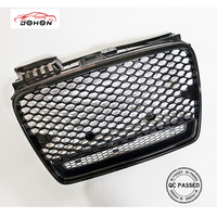 Pour Audi A4 B7 2005-2007 Style nid d'abeille maille calandre de pare-chocs avant version européenne grilles de voiture