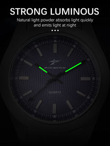 高品質ステンレススチール製ファッションクォーツ腕時計、ガラス文字盤、夜光針、高周波ムーブメント、230mmストラップ - Product Image 4