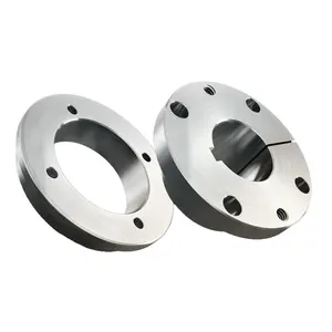 CNC Machining Steel Torque Rod Bucket Bushing Custom 3/4" Bore H Style Steel Sheave/Pulley Bushing Split Taper For Keyed Shaft