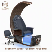 Luxe Moderne Trône Professionnel Dos Haut Pieds Spa Massage Manucure Pédicure Chaises pour Salon de Manucure