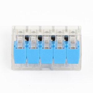 Conector de Cable Eléctrico Azul Personalizable de 24 Horas en Línea, 2P 3P 4P 5P 32A, Terminal de Cableado Rápido, Conector de Cobre <span class=keywords><strong>PIE</strong></span> PC - Product Image 6