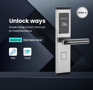 YOLOCK Hotel Lock Tuya Code Unlock Tamper Alarm Ttlock Smart <b>Access</b> <b>Control</b> for Aluminum Door HT04 Hotel <b>Card</b> Lock HT04 - Product Image 5