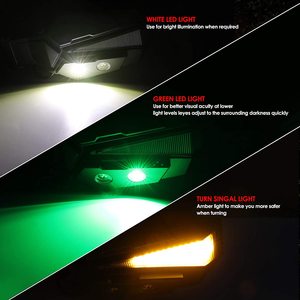 Led UTV offroad Side View ánh sáng gương Kit Side View gương Trắng + Xanh + Vàng chuyển hướng ánh sáng - Product Image 3