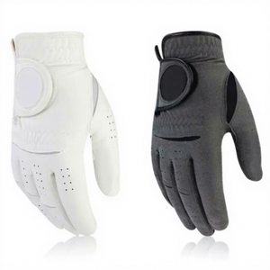 ถุงมือกอล์ฟมือขวา หนังไมโครไฟเบอร์ กันลื่น กีฬา ผู้ชาย สวมใส่ได้ สีเทา - Product Image 4