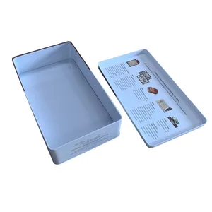 Boîte en fer-blanc pour biscuits en métal, emballage personnalisé