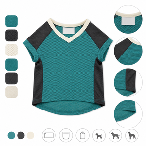 เสื้อกั๊กตาข่ายสีพื้นสำหรับสุนัข ระบายอากาศได้ดี สไตล์ลำลองสำหรับฤดูร้อน ปรับขนาดได้ เหมาะสำหรับสัตว์เลี้ยงทุกฤดู - Product Image 2