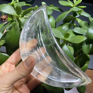Sfera di Cristallo Naturale Yinglai all'Ingrosso, Ciotole Lunari Intagliate a Mano, Quarzo Trasparente Lucidato per Decorazione Casa e Matrimoni - Product Image 2