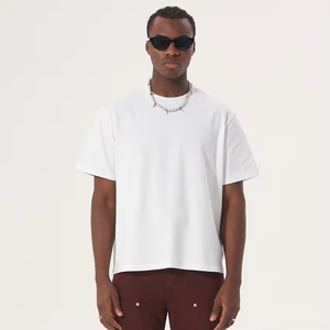 Camiseta de Manga Corta para Hombre de Alta Calidad, Holgada y Cómoda, Estilo Casual, 100% Algodón, Cuello Redondo Personalizado - Product Image 2