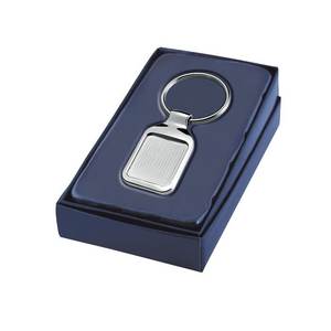 Portachiavi in Metallo Personalizzato, Design Rettangolare Cavo 22x28 mm, Lega Leggera con Stampa UV Offset, Portachiavi Regalo in Ottone - Product Image 2