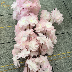 <span class=keywords><strong>NIKA</strong></span> Centre de table personnalisé en fleurs artificielles en plastique, pêches, fleurs de cerisier, camélias en soie pour la décoration de fêtes et de la maison - Product Image 3