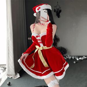Disfraz <span class=keywords><strong>de</strong></span> <span class=keywords><strong>Conejita</strong></span> Sexy para Juego <span class=keywords><strong>de</strong></span> Roles, Uniforme Navideño, Vestido <span class=keywords><strong>de</strong></span> Terciopelo <span class=keywords><strong>de</strong></span> Mamá Noel, Disfraz <span class=keywords><strong>de</strong></span> Cosplay - Product Image 2
