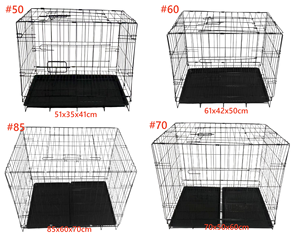 กรงสุนัขลวดเหล็กหนาพับได้กรงสุนัขหลายขนาด - Product Image 6