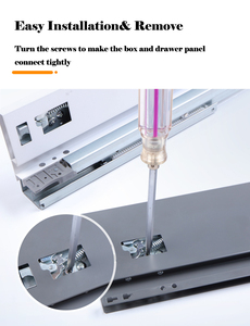 Nhiệm Vụ Nặng Nề Kim Loại Mềm Đóng Cửa Mỏng Công Cụ Tủ Cưỡi Đường Sắt Hộp Ngăn Kéo Trượt - Product Image 2