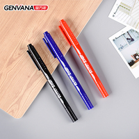 Marqueurs permanents double pointe Genvana Factory Wholesale, pointe fine 0,5-1 mm, encre à base d'huile à séchage rapide, imperméable, matériau PLA